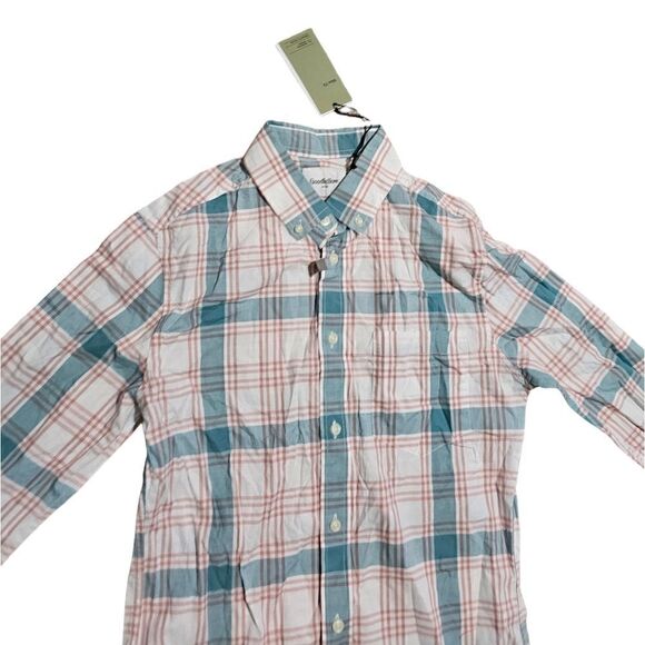 Men's GOODFELLOW Slim Fit Plaid Button Down Shirt Small - Picture 4 of 5